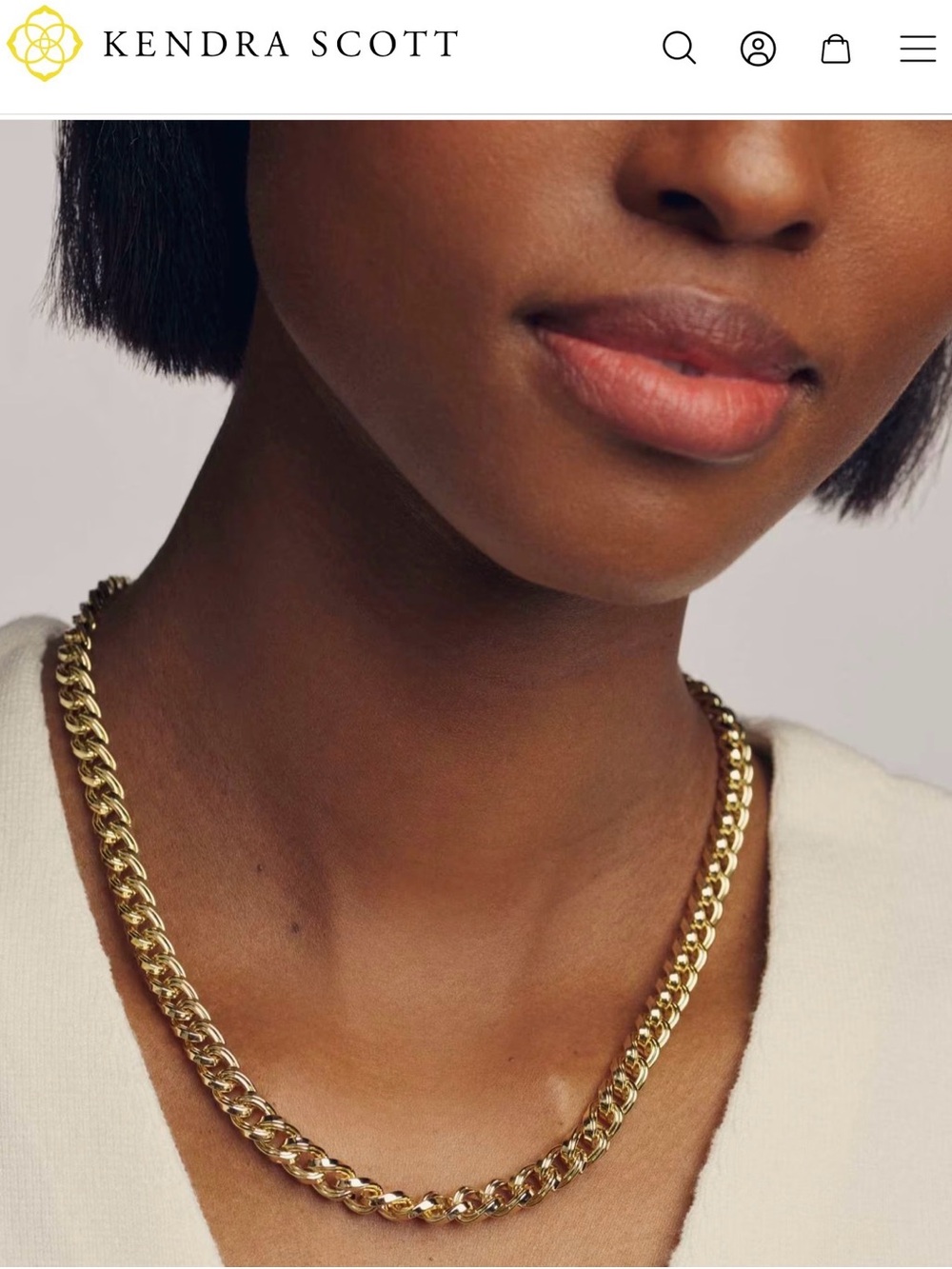 Kendra Scott Vincent Gold Chain Necklace
